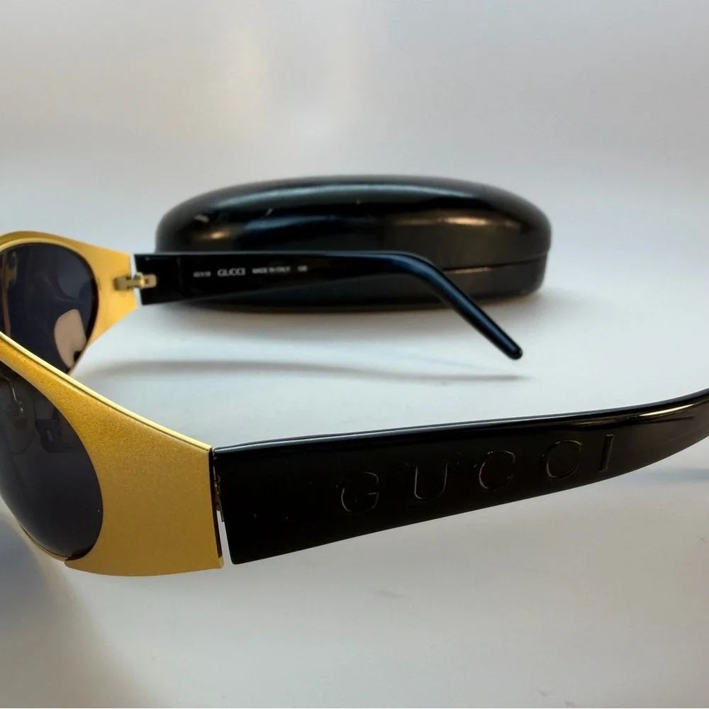 Vintage 90s Unisex Gucci Gold Sunglasses